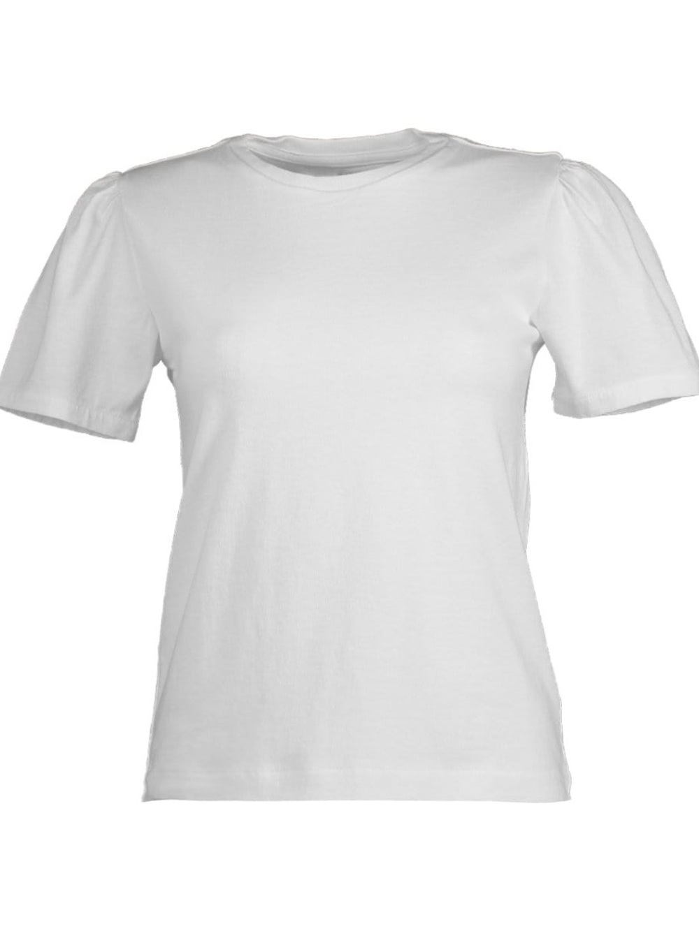 Citizens Of Humanity White Hannah Puff Sleeve Crewneck Tee